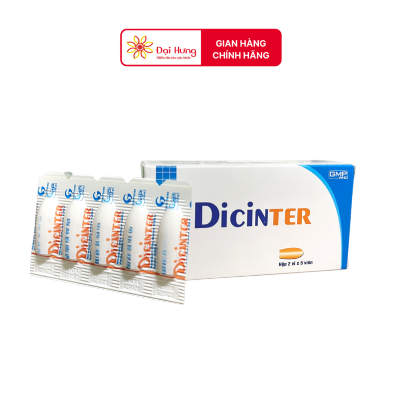 Viên đặt âm đạo Dicinter trị viêm âm đạo