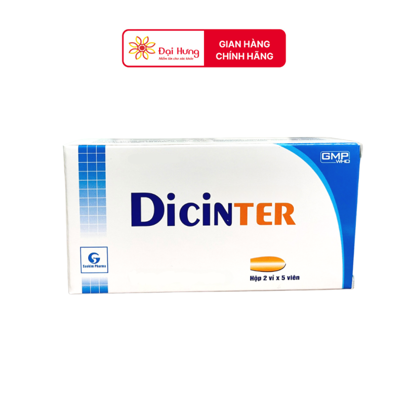 Viên đặt âm đạo Dicinter trị viêm âm đạo