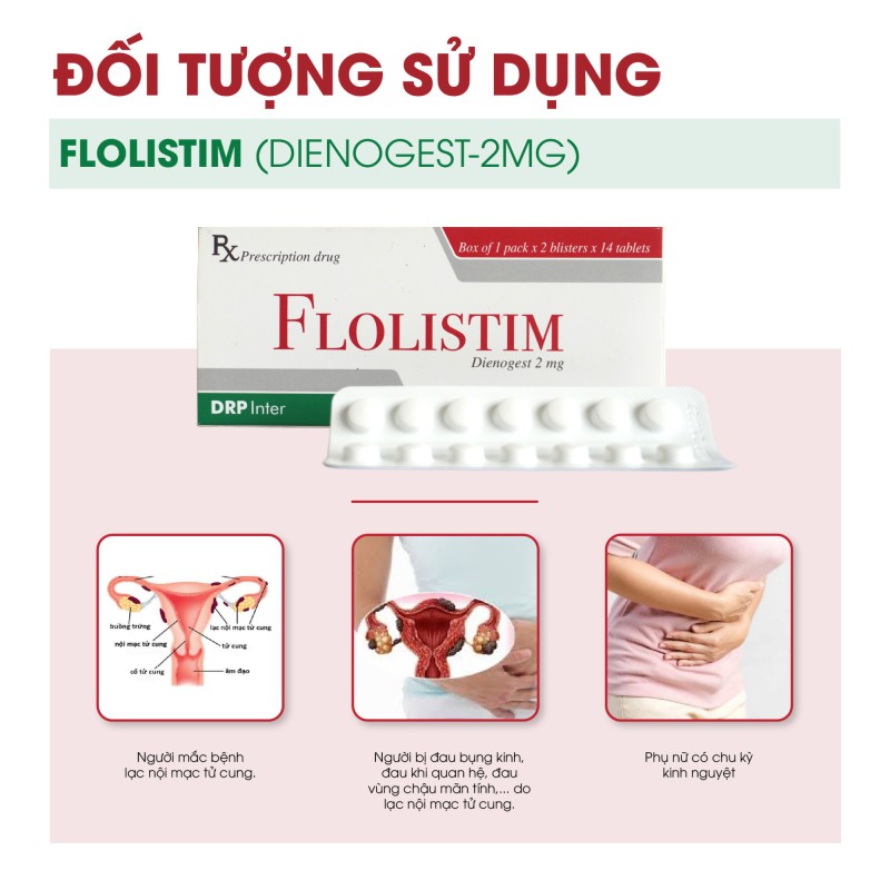 Thuốc Flolistim (Dienogest 2mg) điều trị lạc nội mạc tử cung