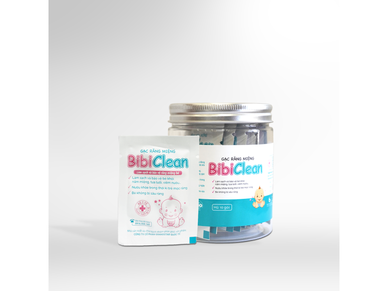 Gạc rơ miệng Bibiclean ẩm