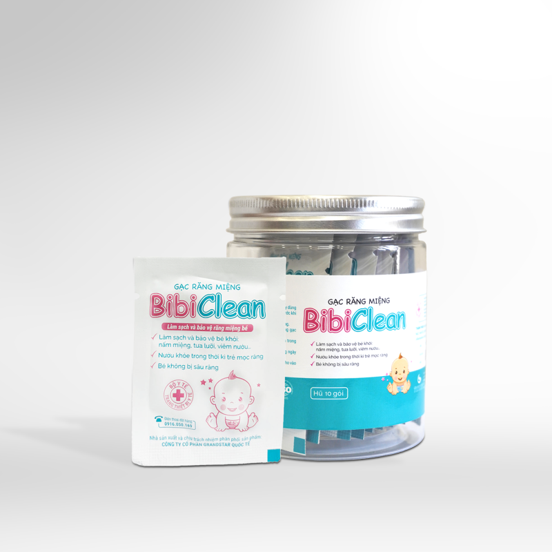 Gạc rơ miệng Bibiclean ẩm