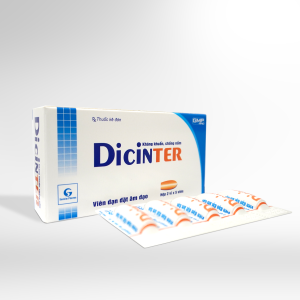 Viên đặt âm đạo Dicinter trị viêm âm đạo