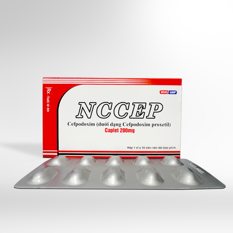 Thuốc kháng sinh NCCEP (Cefpodoxime 200)