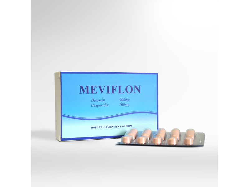 Thuốc Meviflon 1000mg điều trị suy giãn tĩnh mạch, trĩ cấp