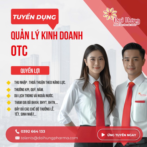 Tuyển dụng Quản lý kinh doanh OTC