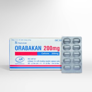 Thuốc kháng sinh Orabakan 200mg