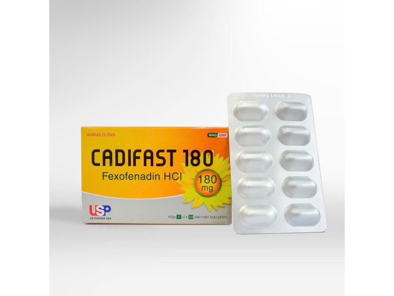 Thuốc điều trị dị ứng CADIFAST 180