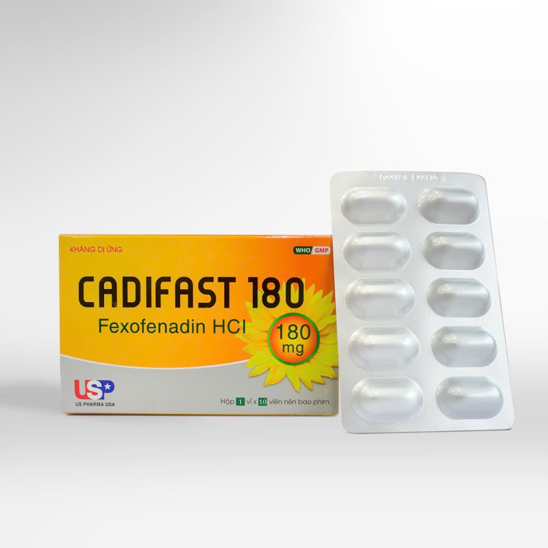 Thuốc điều trị dị ứng CADIFAST 180